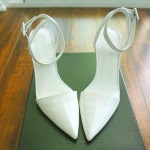 White pumps perfect for wedding and casual